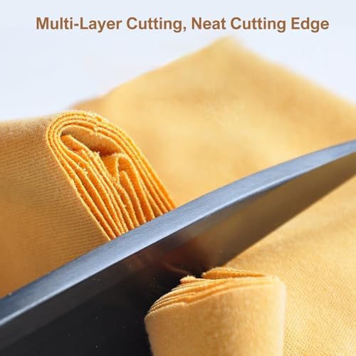 10-Inch Fabric Scissors - High Carbon Steel Sharp Tailor Scissors for Cutting Fabric, Clothes, Leather & Materials (Right-Handed, Black) - Image 3