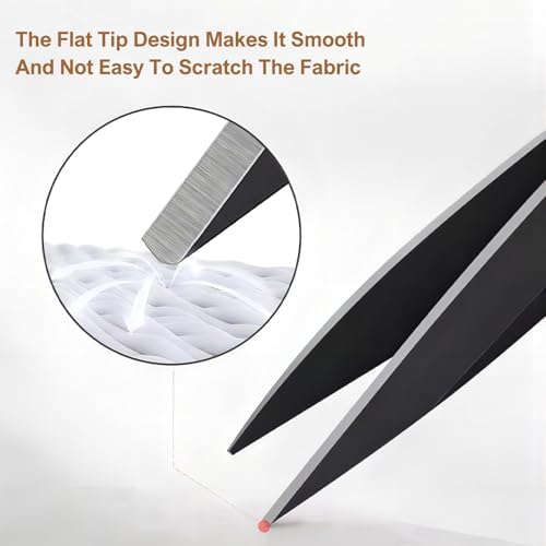 10-Inch Fabric Scissors - High Carbon Steel Sharp Tailor Scissors for Cutting Fabric, Clothes, Leather & Materials (Right-Handed, Black) - Image 4