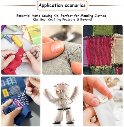 37PCS Sewing Tool Set,Needles Thread Hand Repair Tools,Complete Needle and Thread Kit for Hand Sewing,Portable DIY Sewing Tool Set for Beginners and Professional Crafters - Image 6