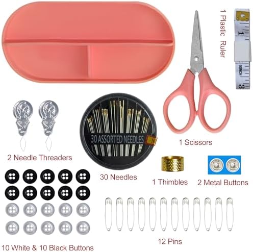 40 Spools of Sewing Thread,Gift Box Portable Basic Sewing Repair Kits (Orange) - Image 3