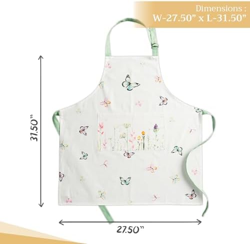 Maison d' Hermine 100% Cotton Apron for women with Pocket Kitchen Chef Apron for Men Cooking Gardening Server Waitress - Image 4